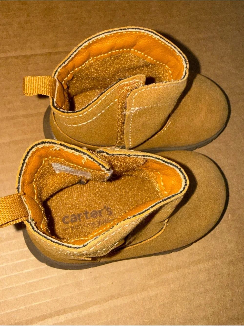 Infant Toddler Carter’s Brown Mabel Cowboy Boots Size Toddler 4 A25